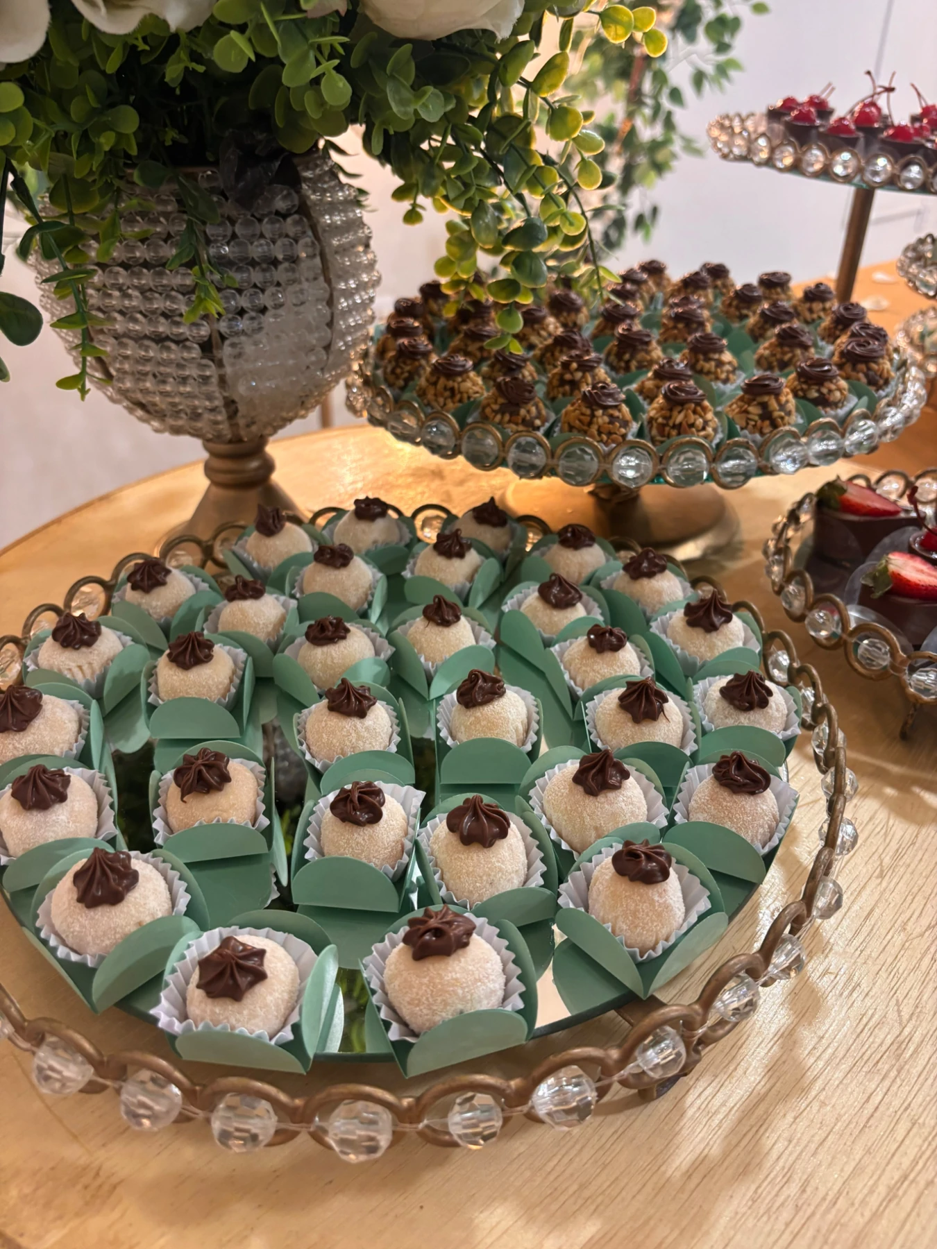Doces da Fia em mesa de festa